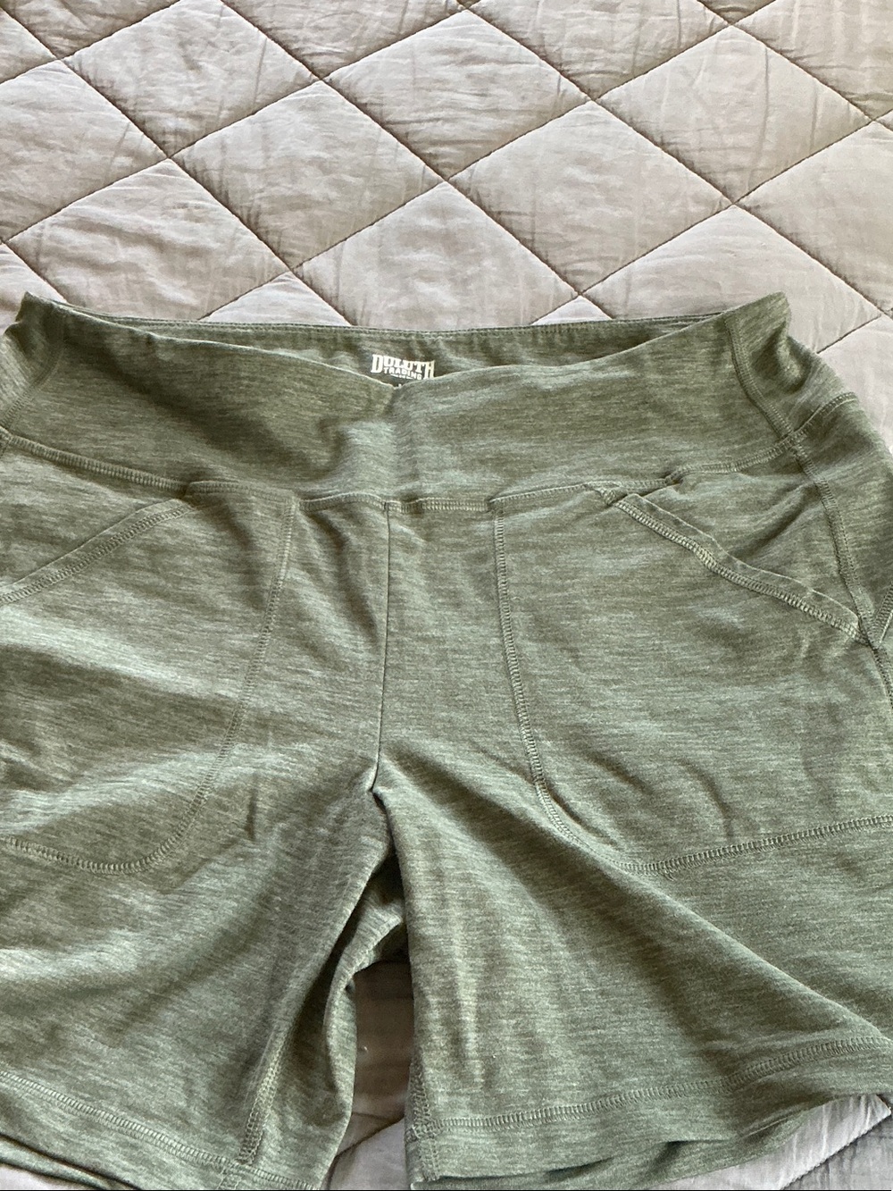 Duluth Trading Co Olive Green Women's Noga Athletic Shorts